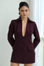 The Plum Noir Blazer Dress