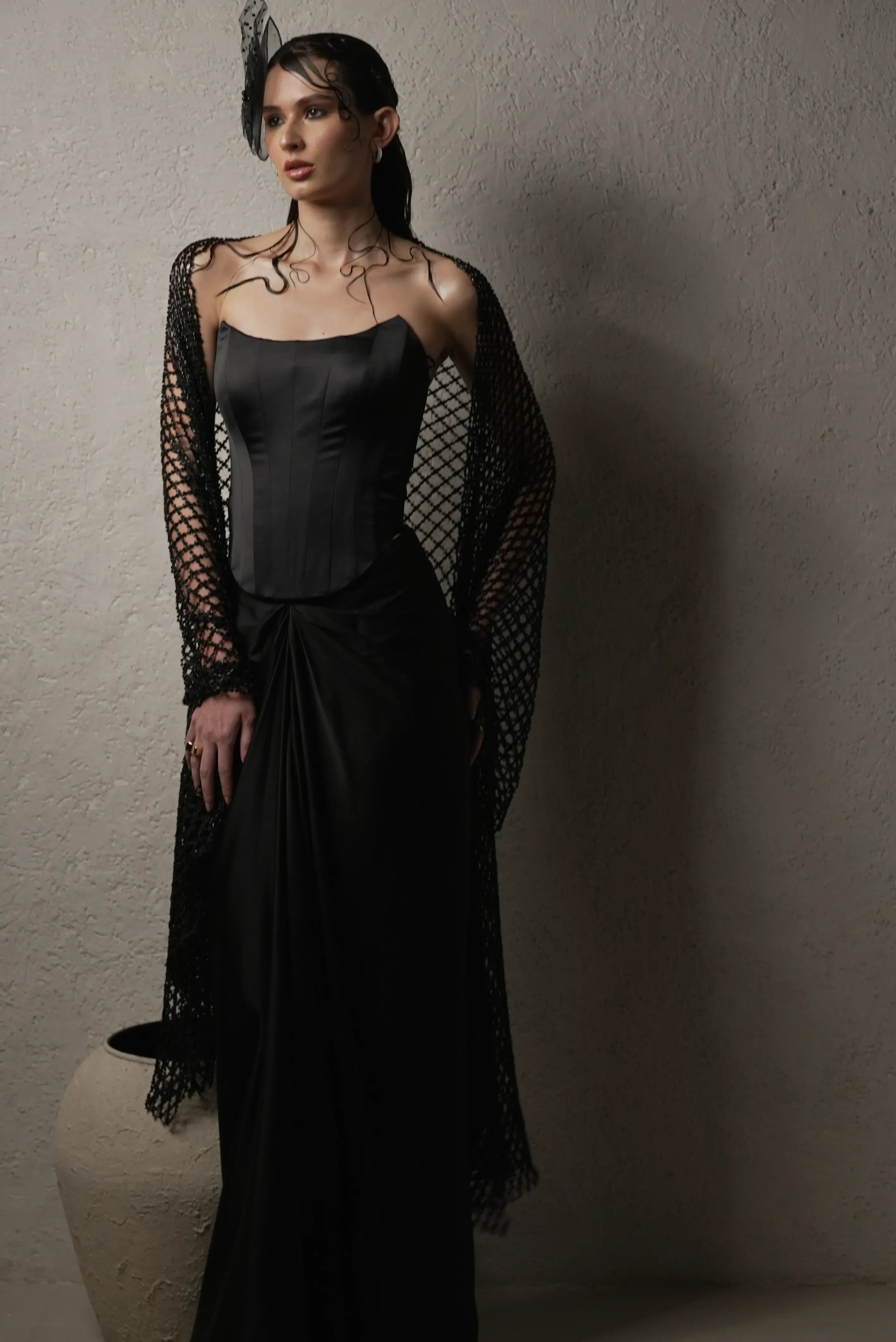 The Noir Rose Gown