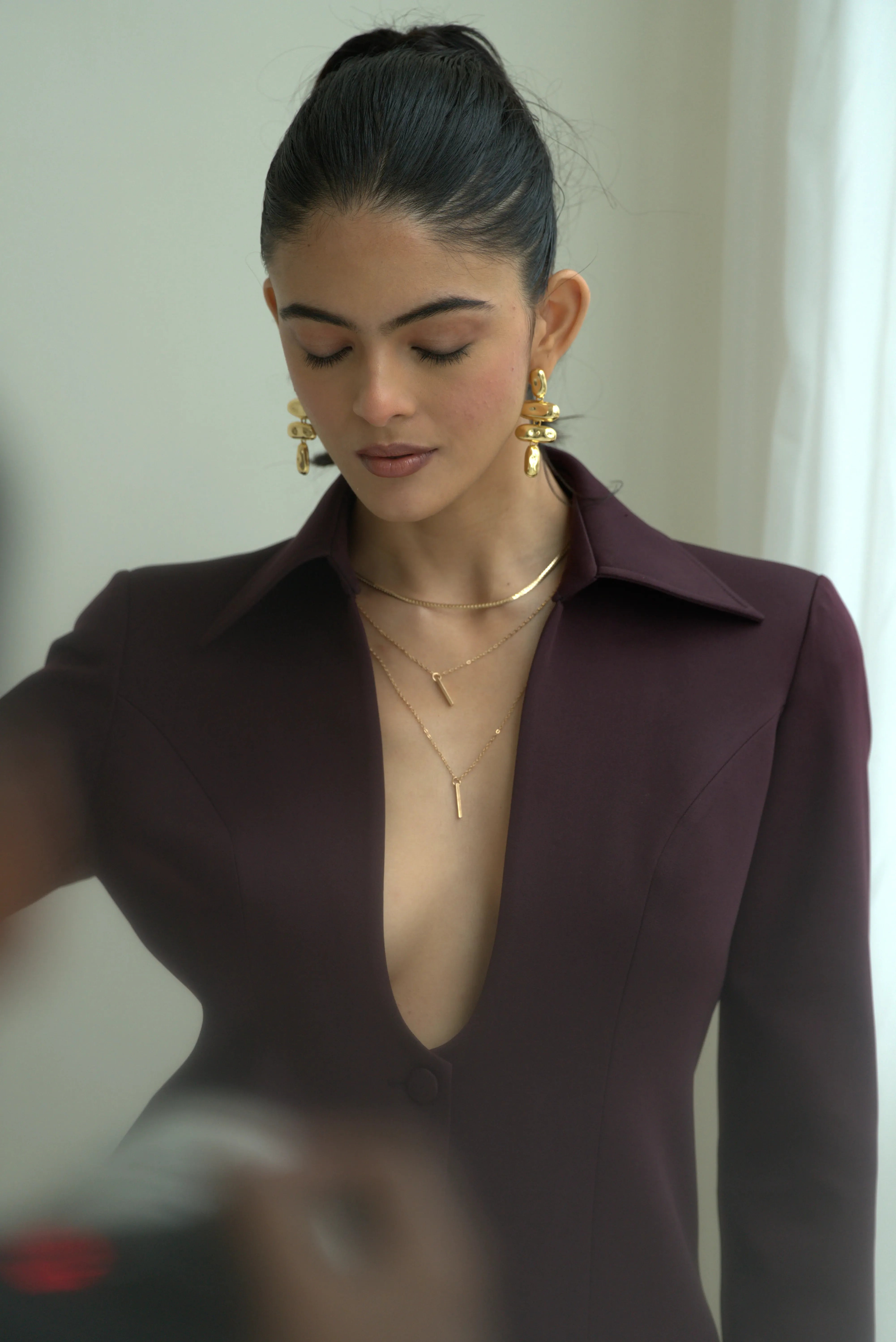 The Plum Noir Blazer Dress Secondary image