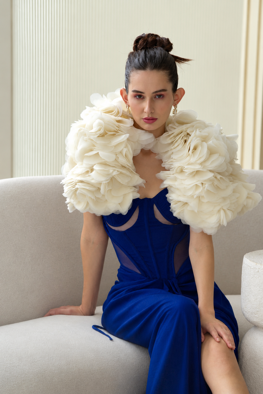 The Ivory Cloud Couture Set cape